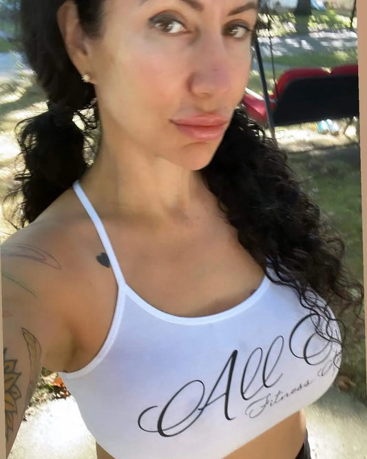 White Gym Top