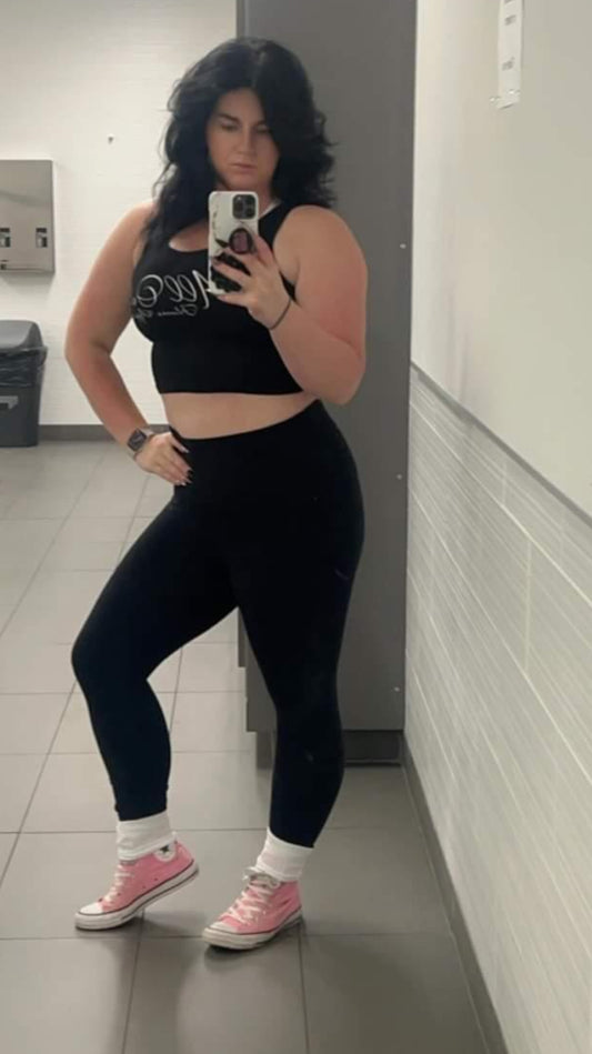 Black Razor Back Top