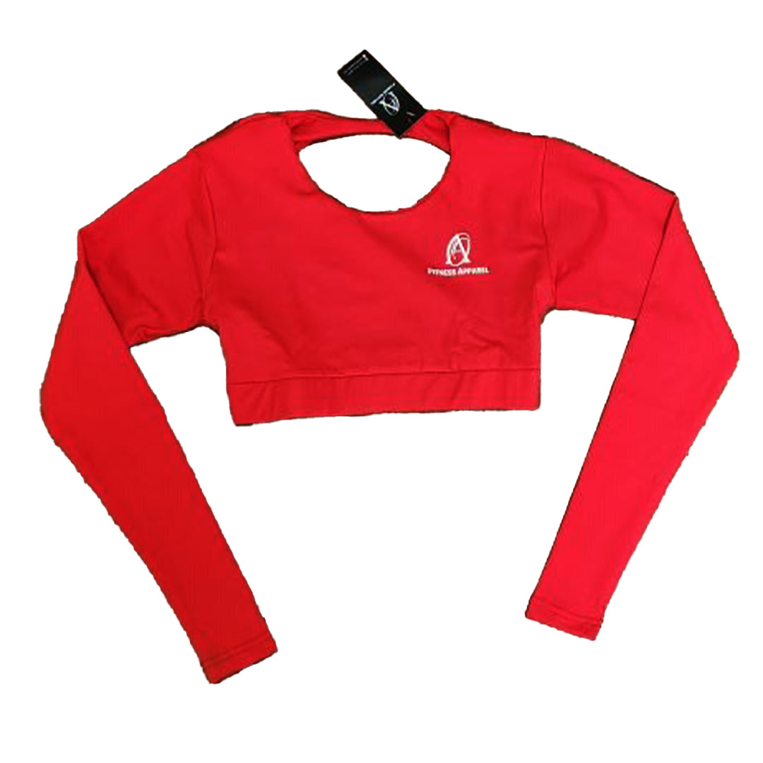 Red backless Top