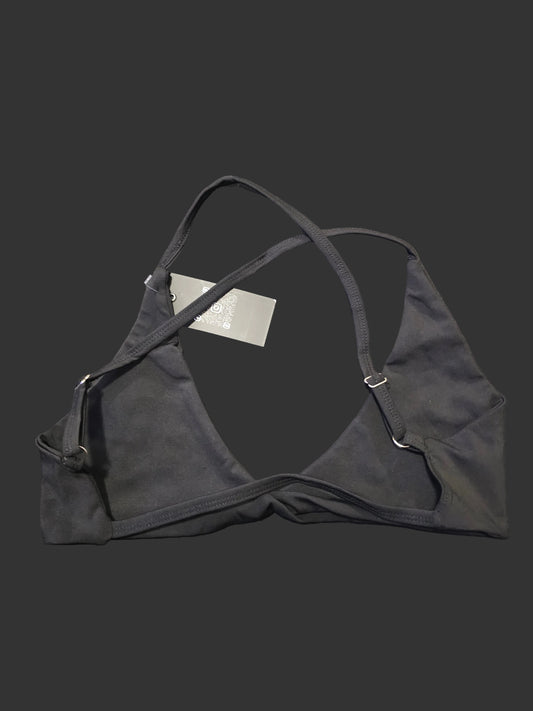 black bikini sports bra