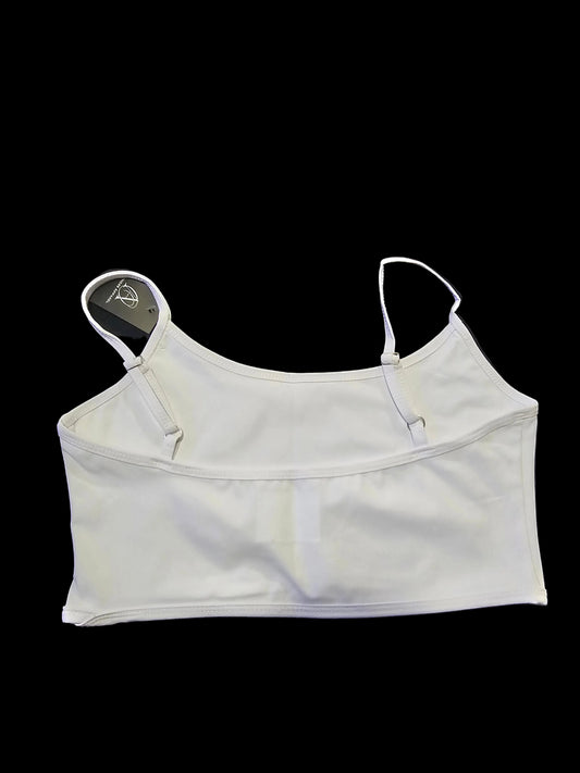 white sports bra