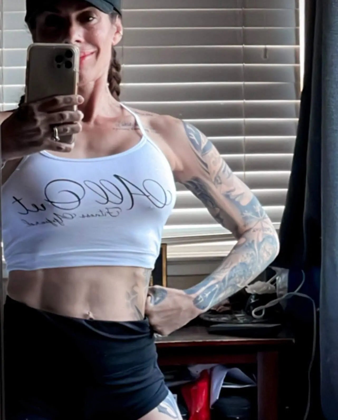 White Gym Top