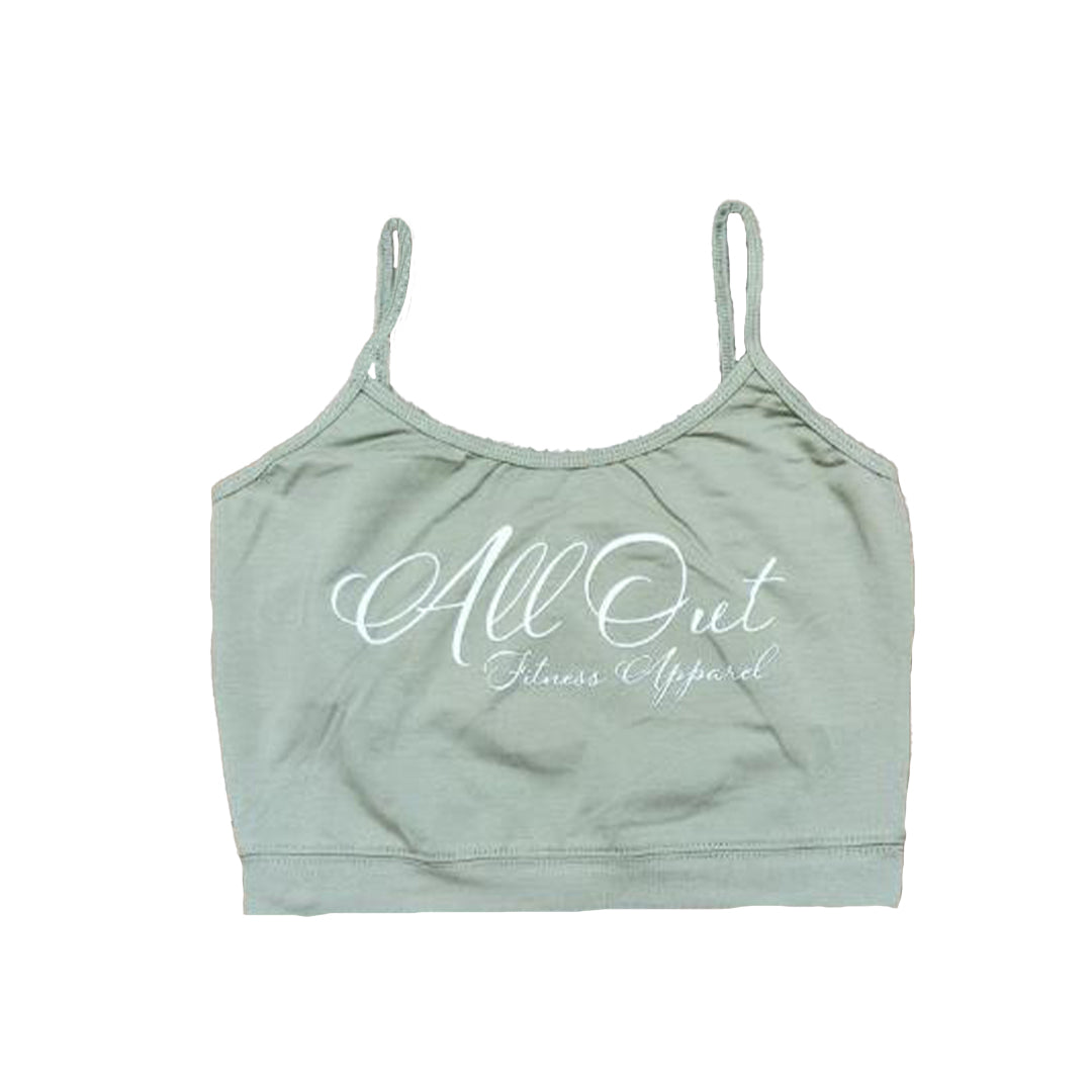 Olive Green Gym Top