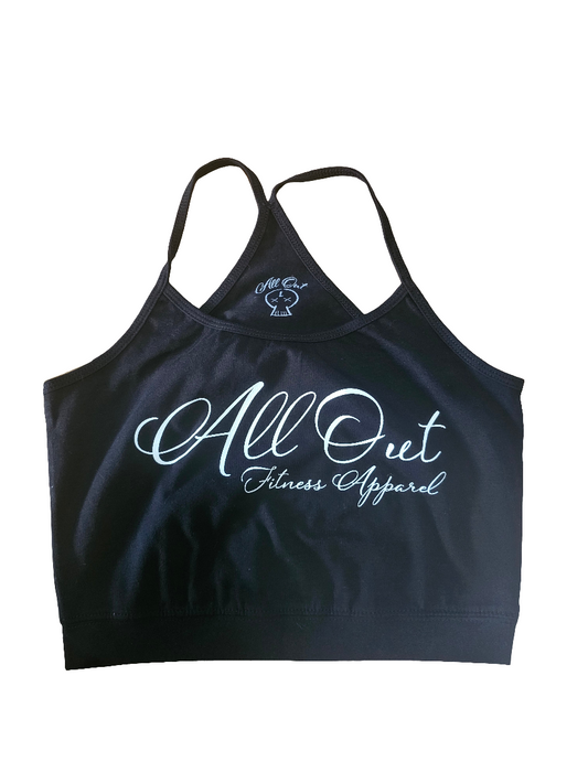 Gym crop top Black