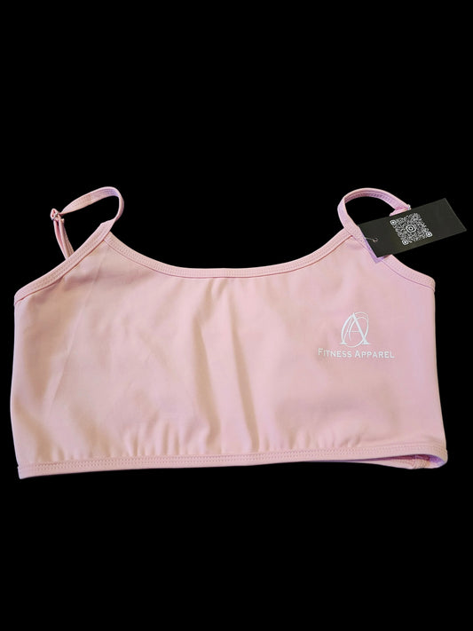 light pink sports bra