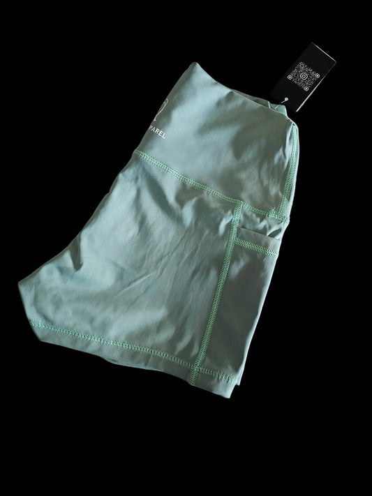 mint green gym shorts