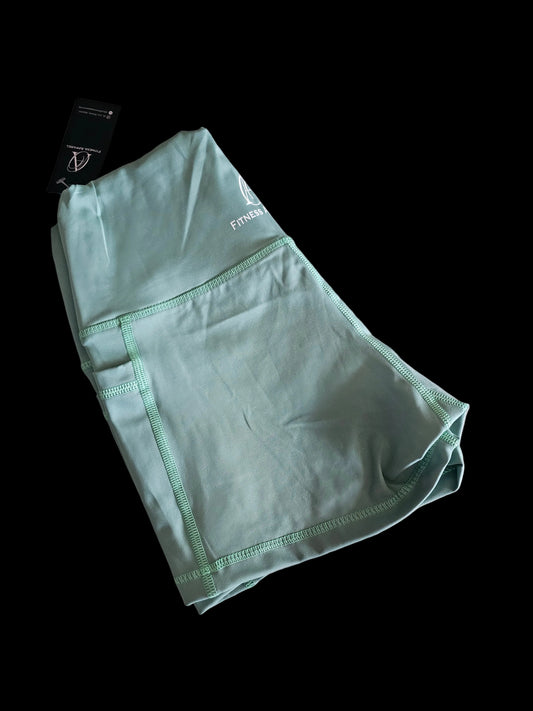 mint green gym shorts