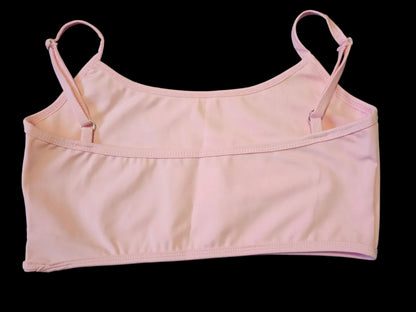 light pink sports bra