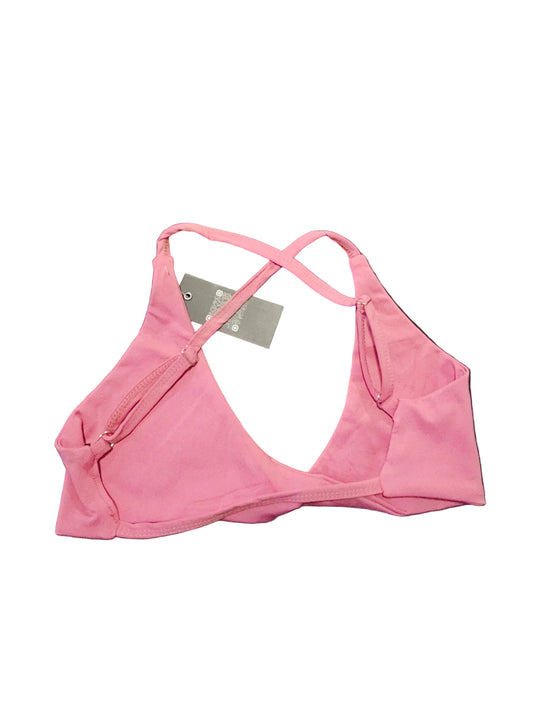 pink bikini sports bra