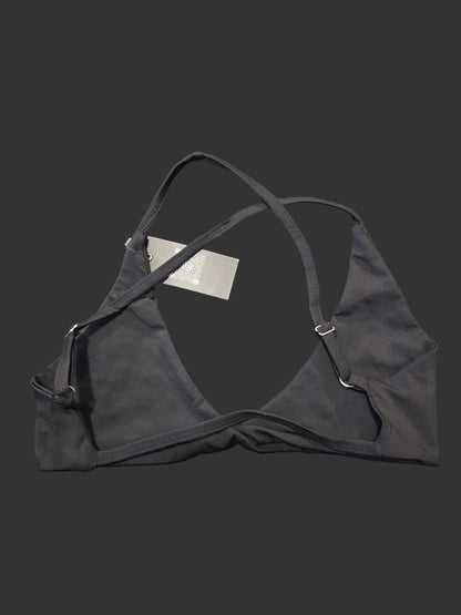 black bikini sports bra