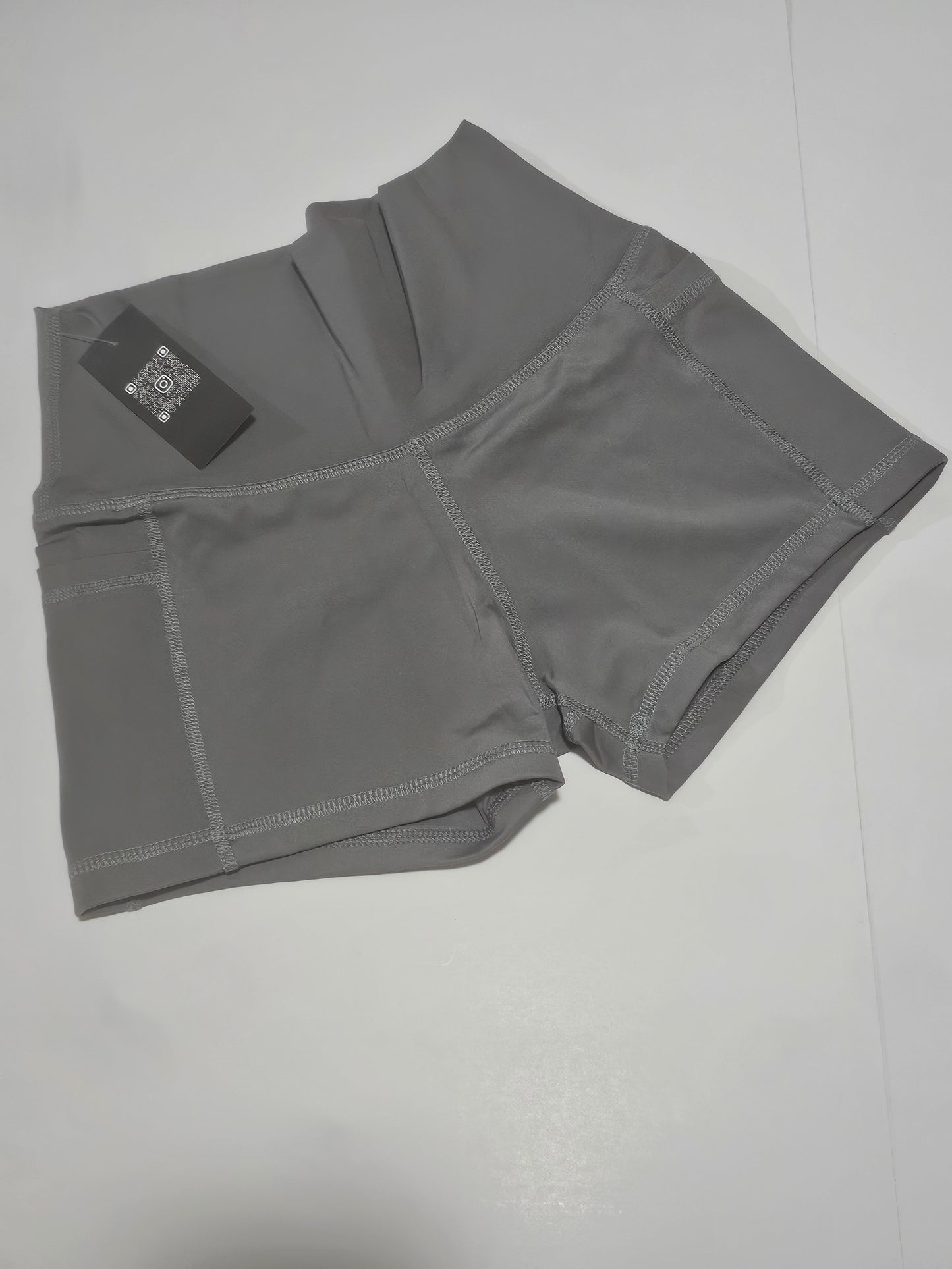 women's grey gym shorts