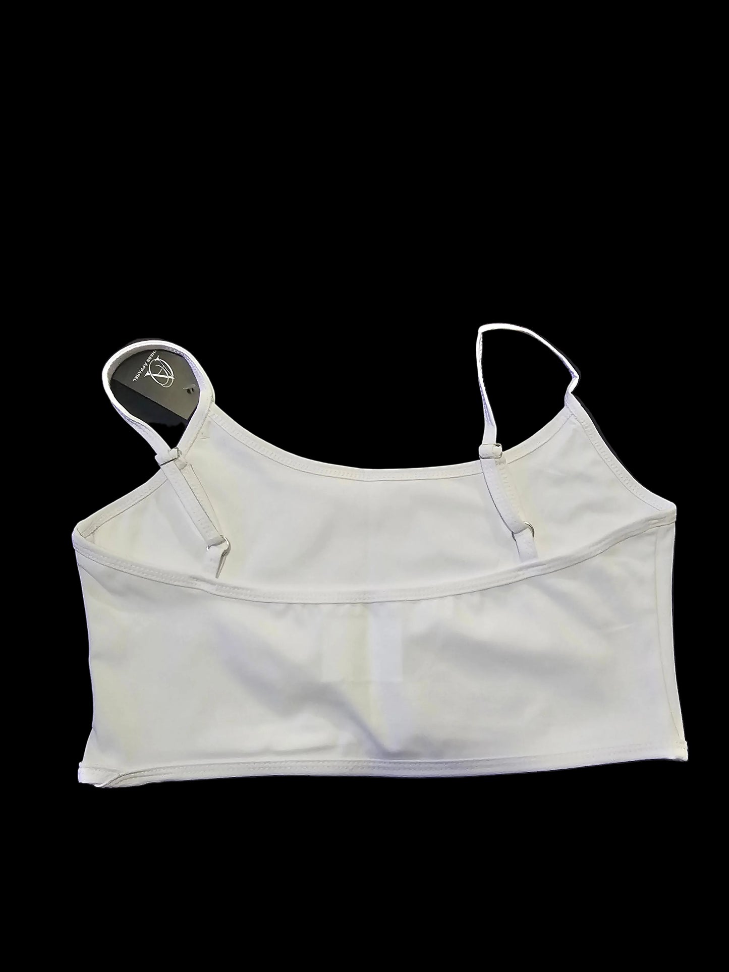 white sports bra