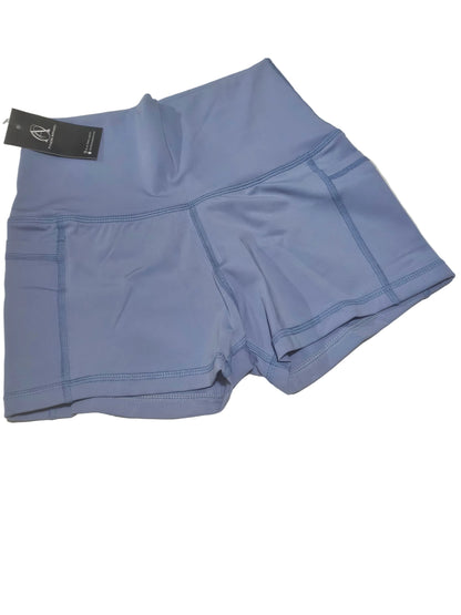 light blue shorts