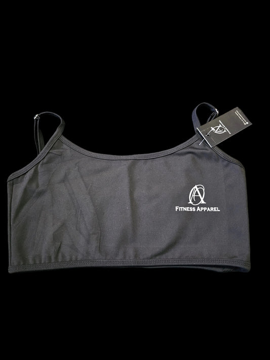 black sports bra