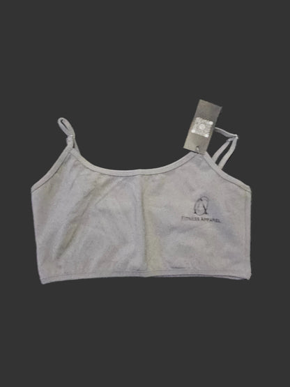 grey sports bra