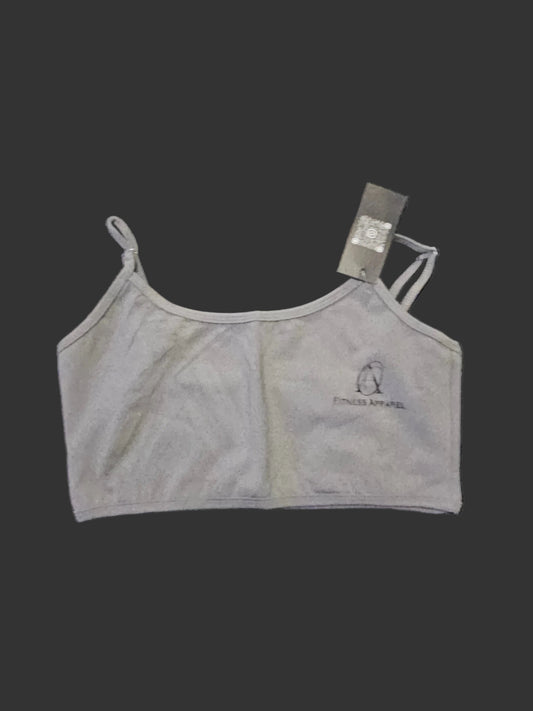 grey sports bra