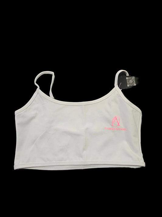 white sports bra
